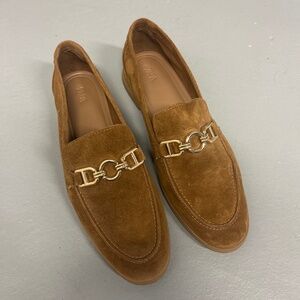 Zara Tan Suede Loafer Size 7.5 NWOT